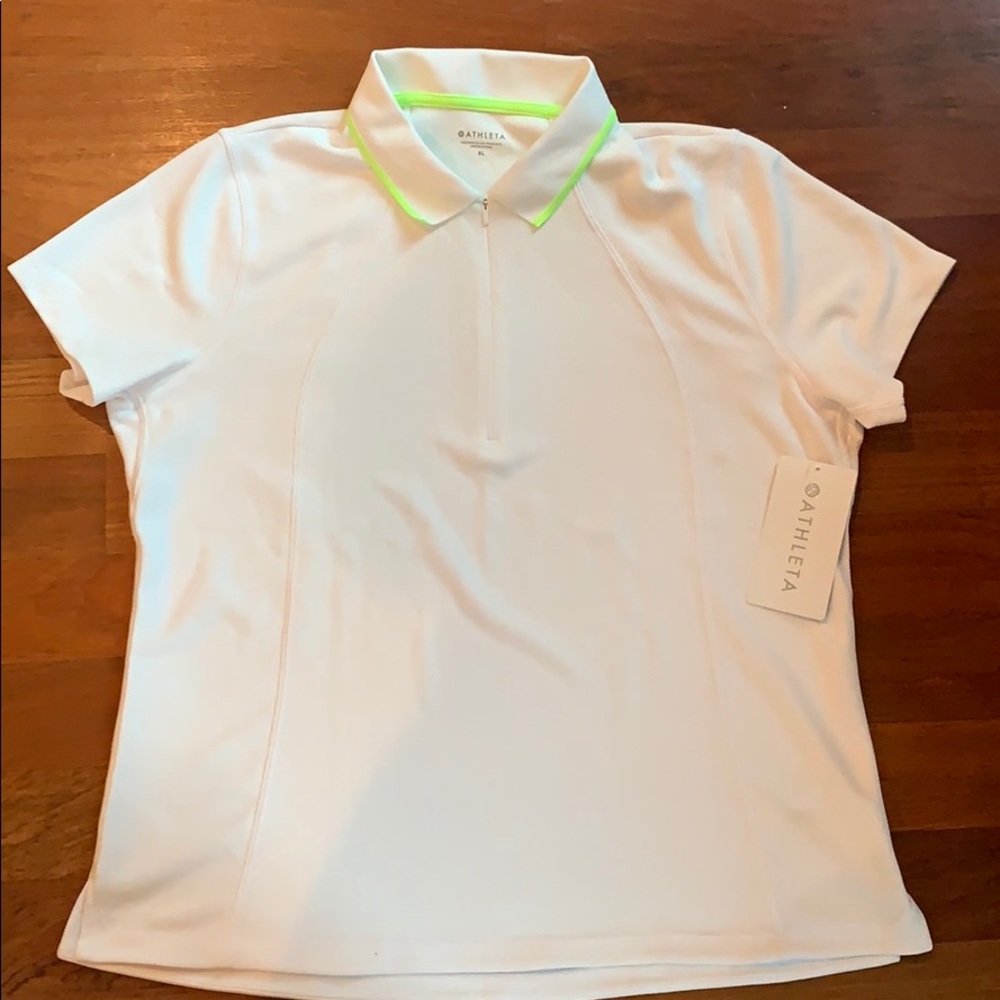 Athleta Short Sleeve Tennis Polo